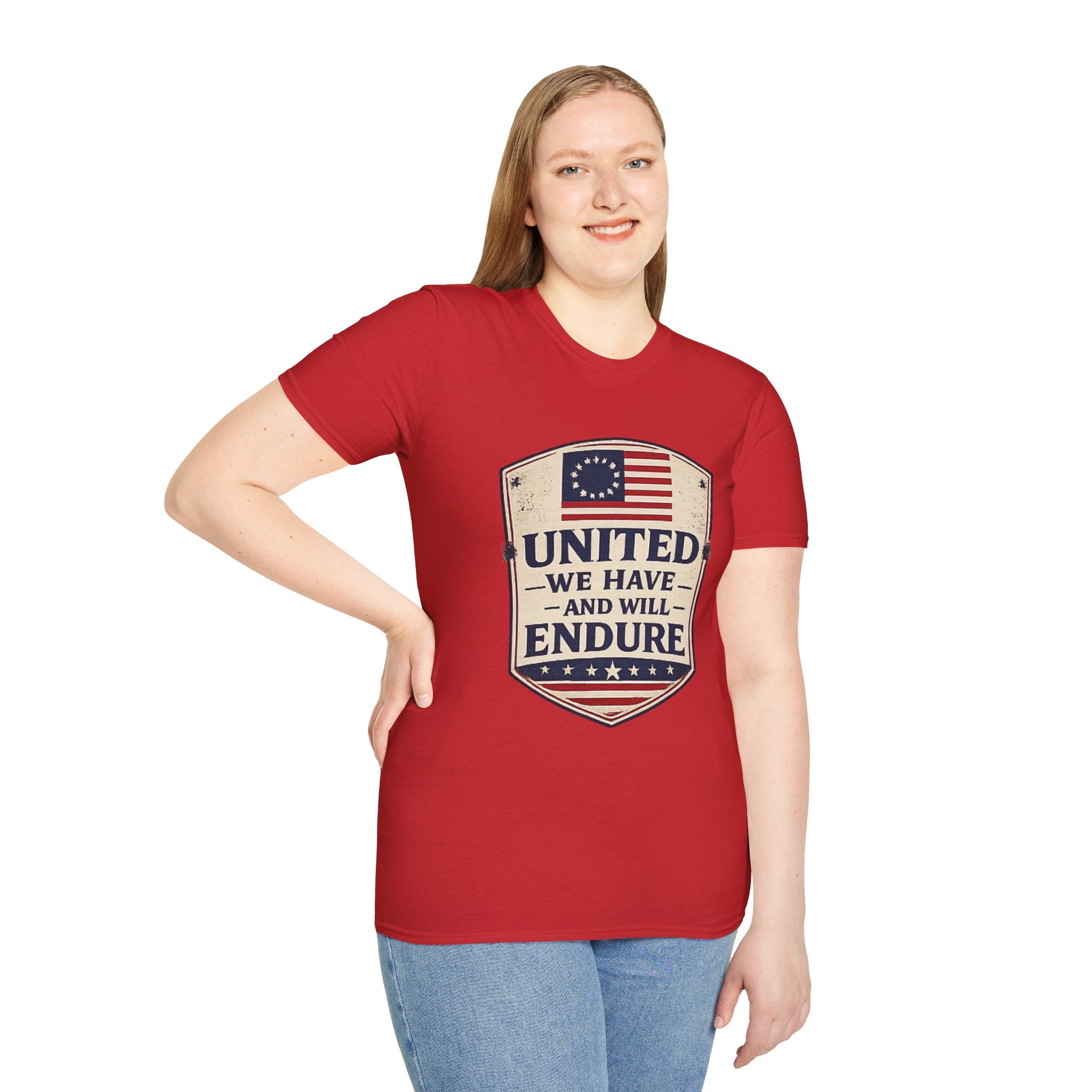 United We Have and Will Endure T-Shirt — Patriotic American Flag Tee