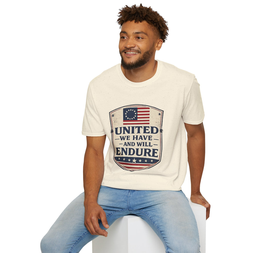 United We Have and Will Endure T-Shirt — Patriotic American Flag Tee