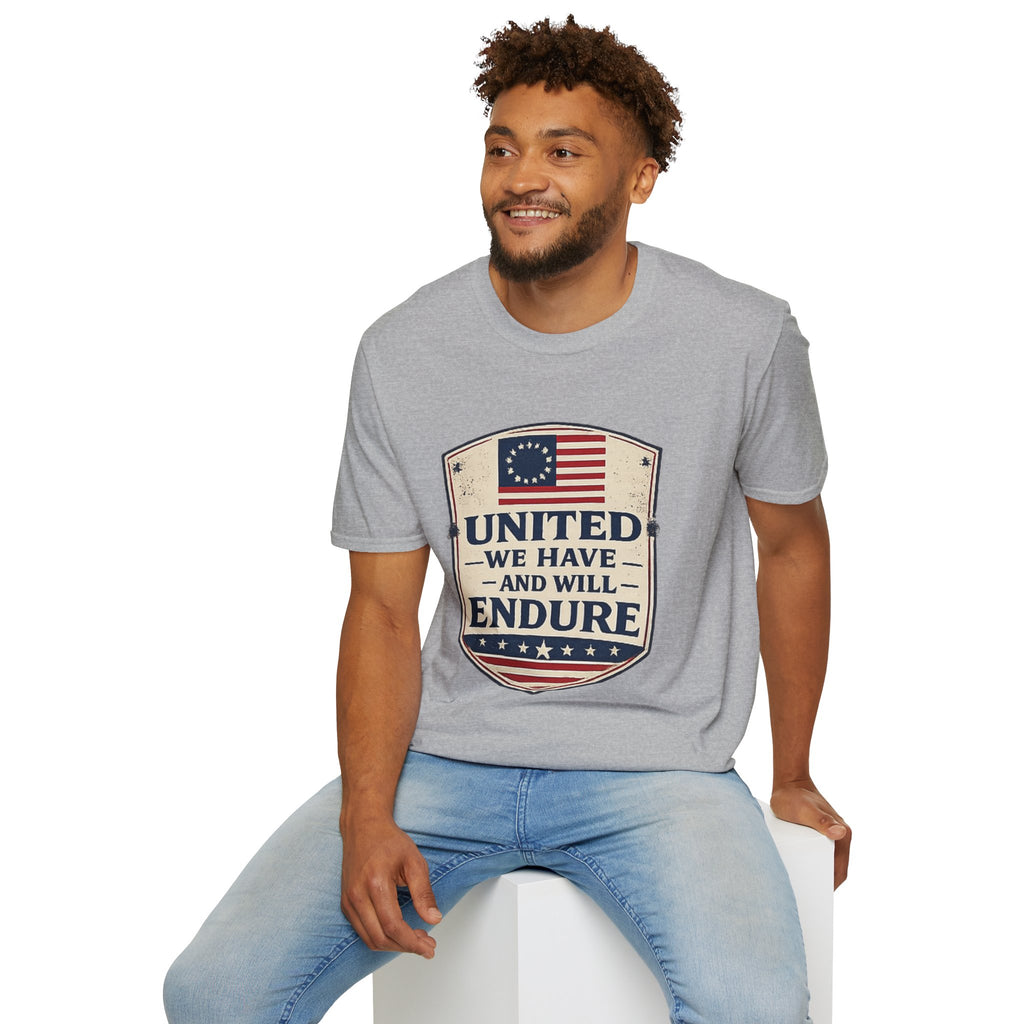 United We Have and Will Endure T-Shirt — Patriotic American Flag Tee