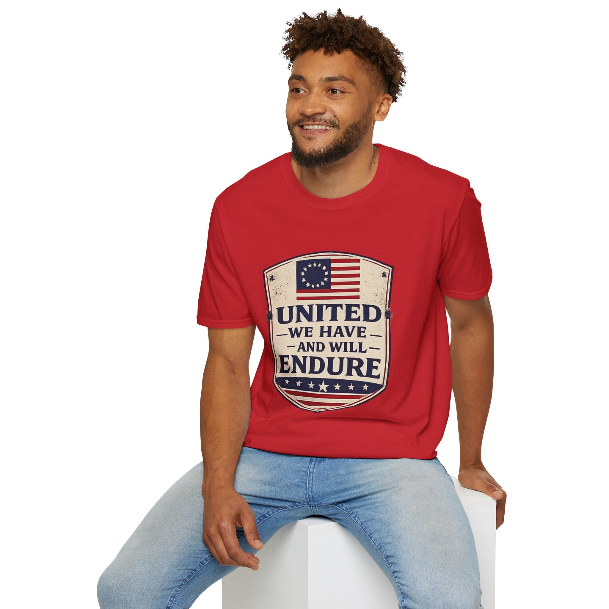 United We Have and Will Endure T-Shirt — Patriotic American Flag Tee