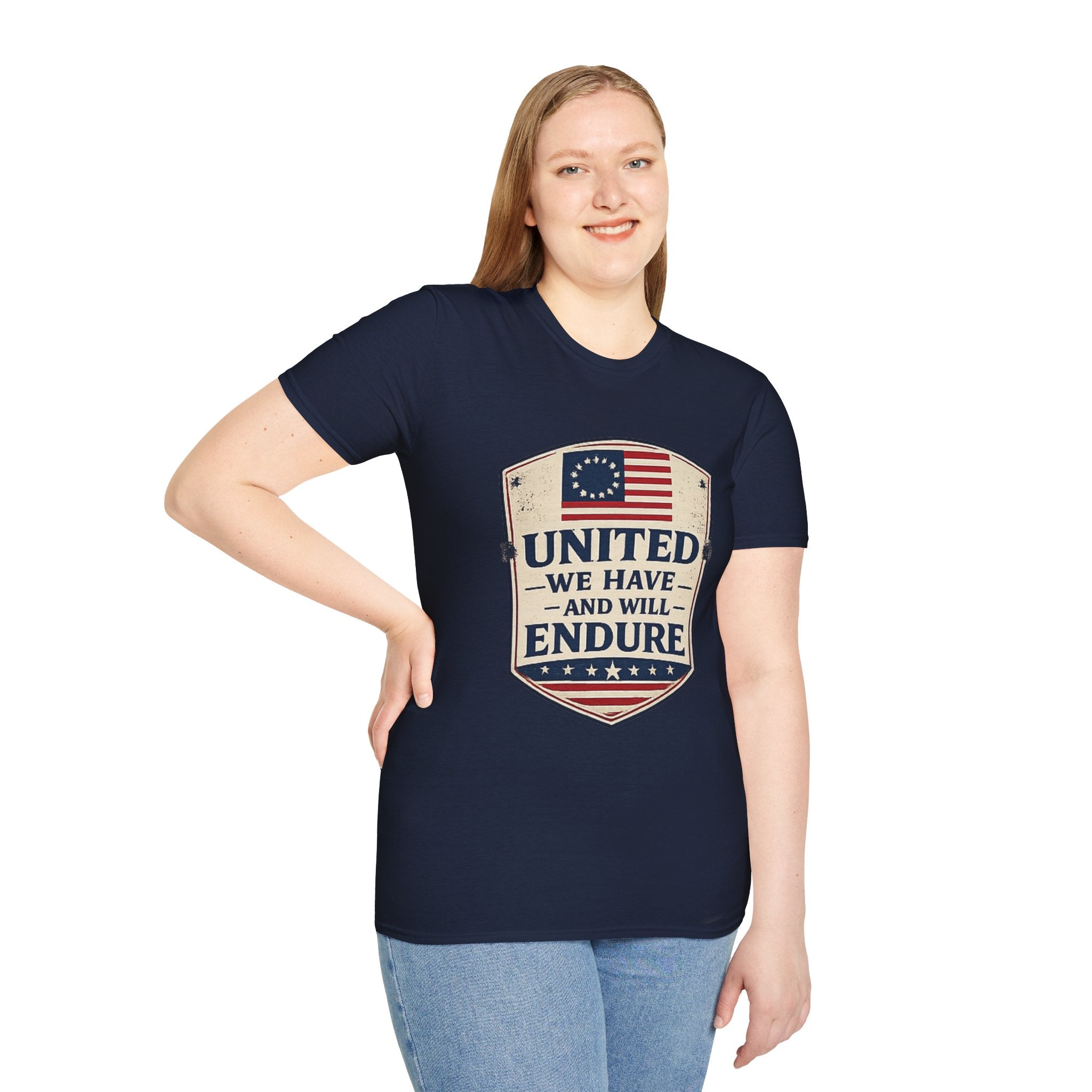 United We Have and Will Endure T-Shirt — Patriotic American Flag Tee
