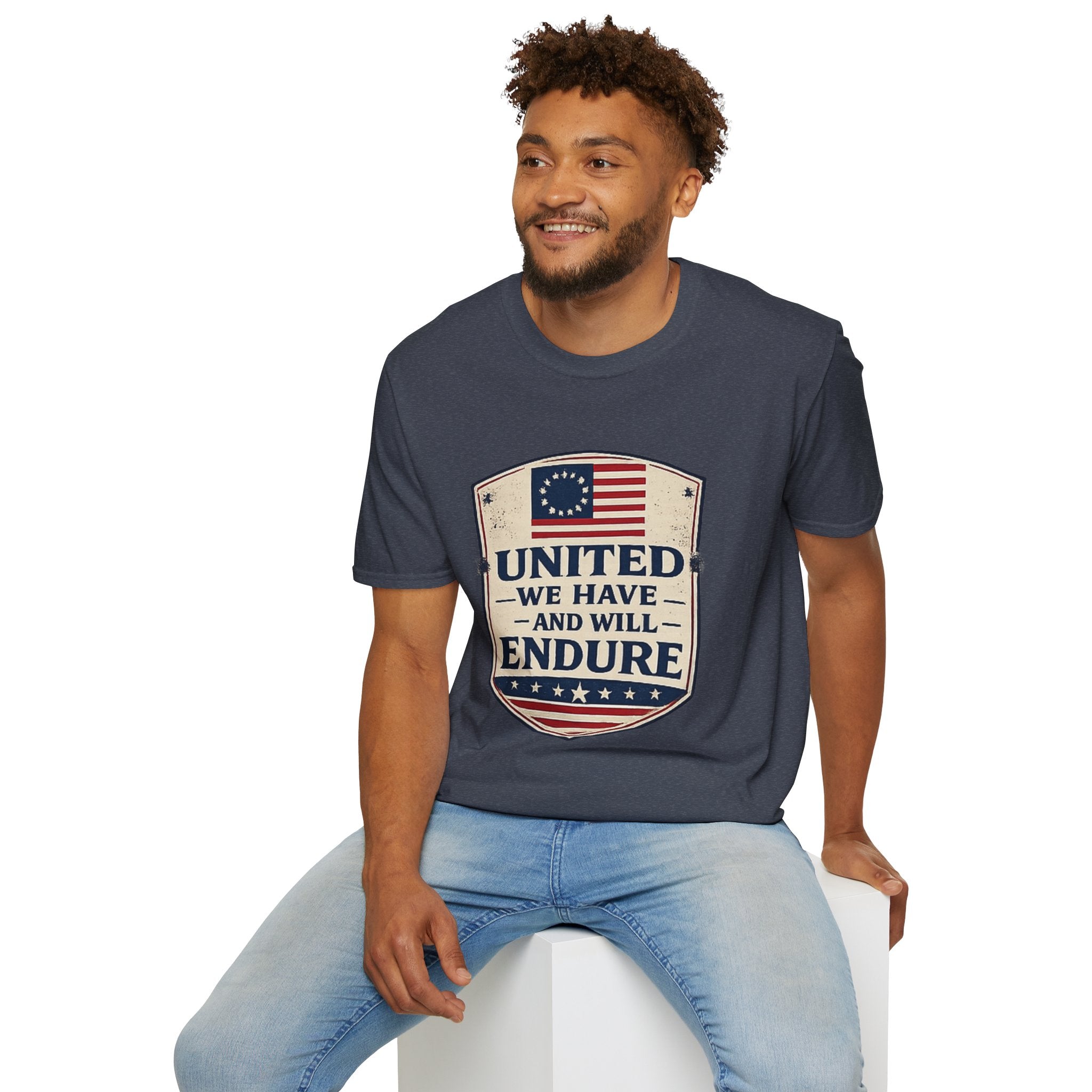 United We Have and Will Endure T-Shirt — Patriotic American Flag Tee