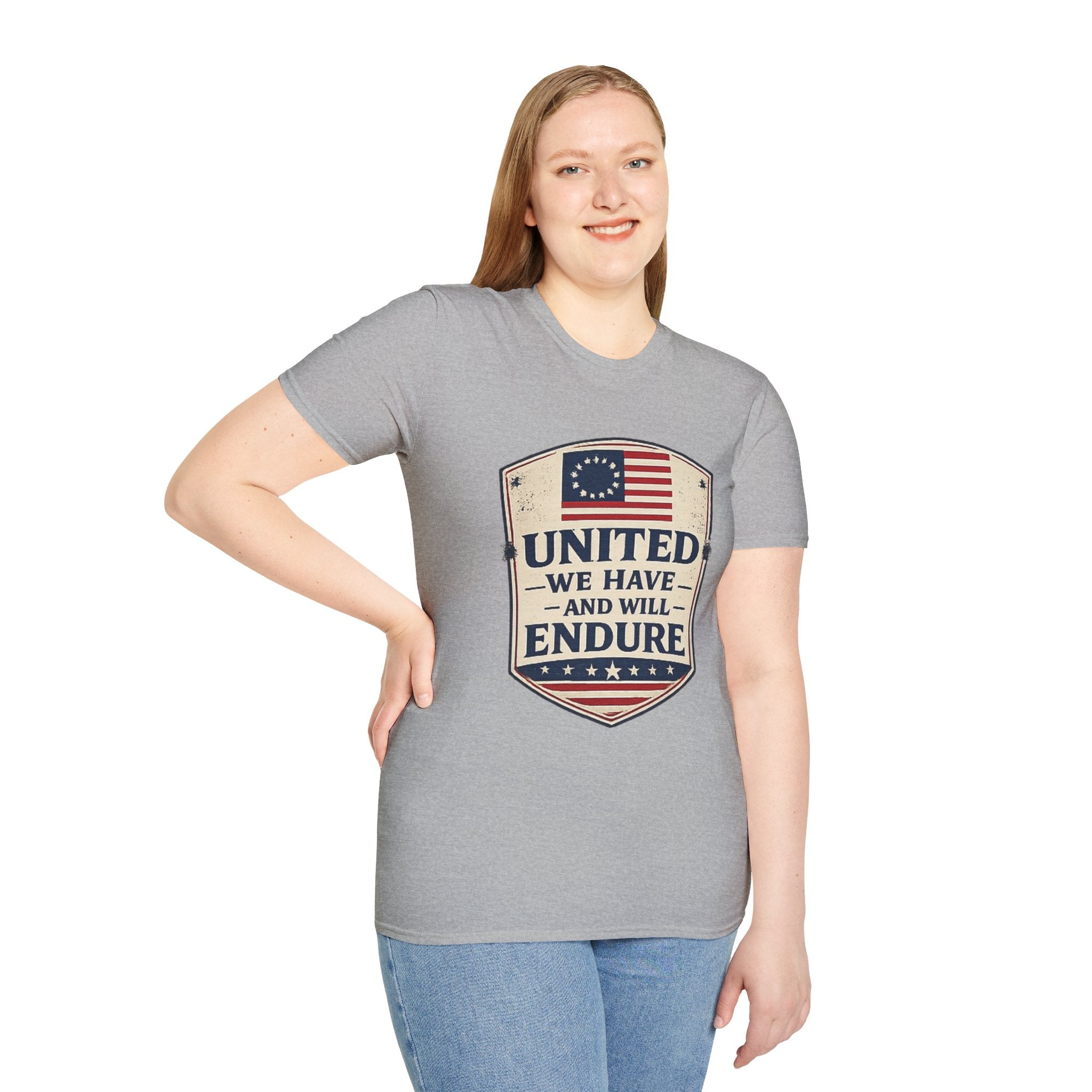 United We Have and Will Endure T-Shirt — Patriotic American Flag Tee