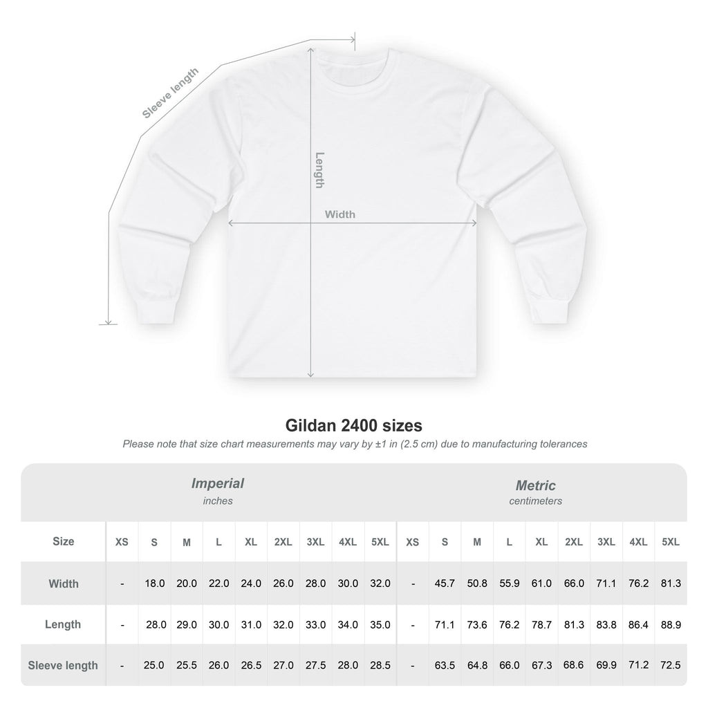 Long Sleeve Tee — "United We Have and Will Endure" Patriotic Shield