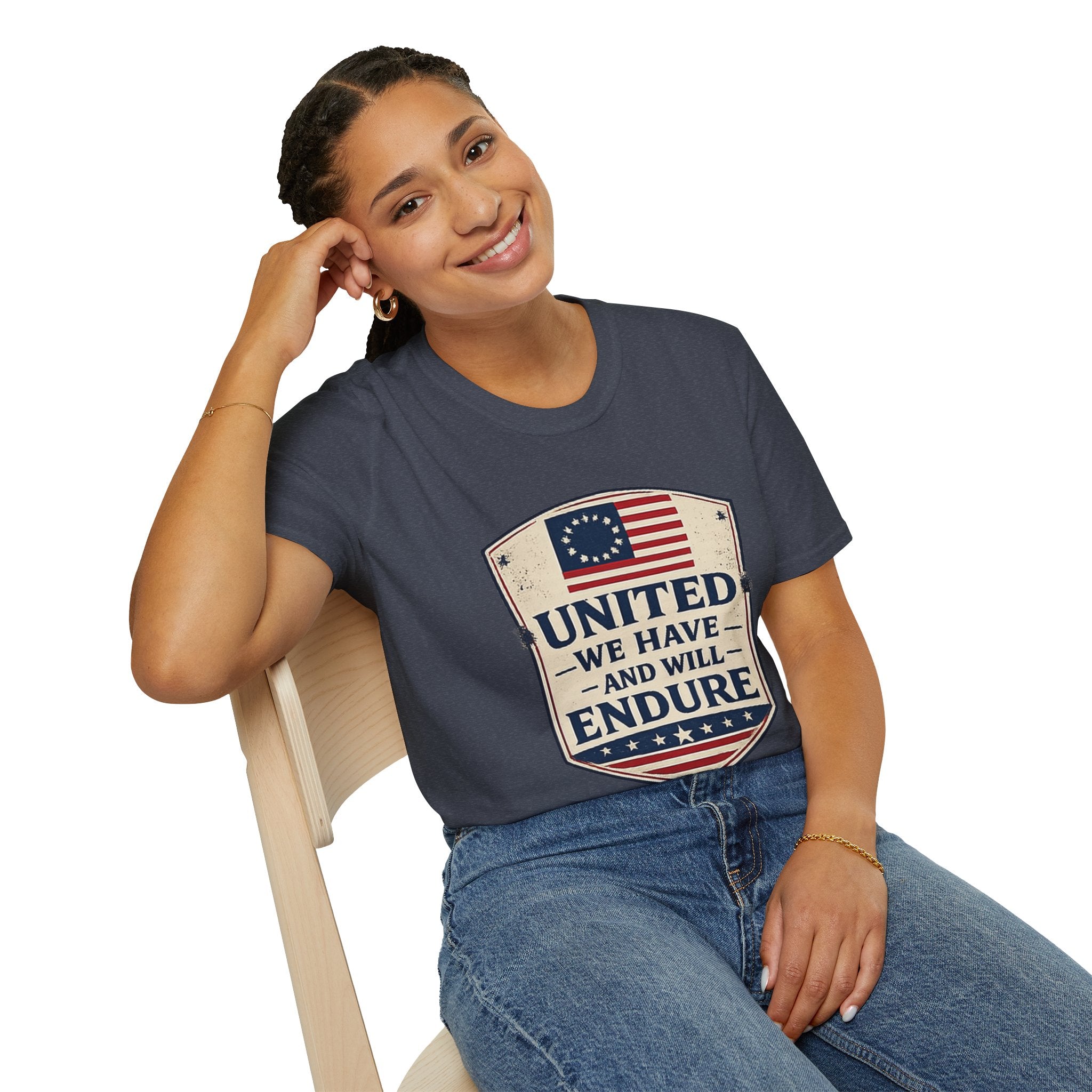 United We Have and Will Endure T-Shirt — Patriotic American Flag Tee