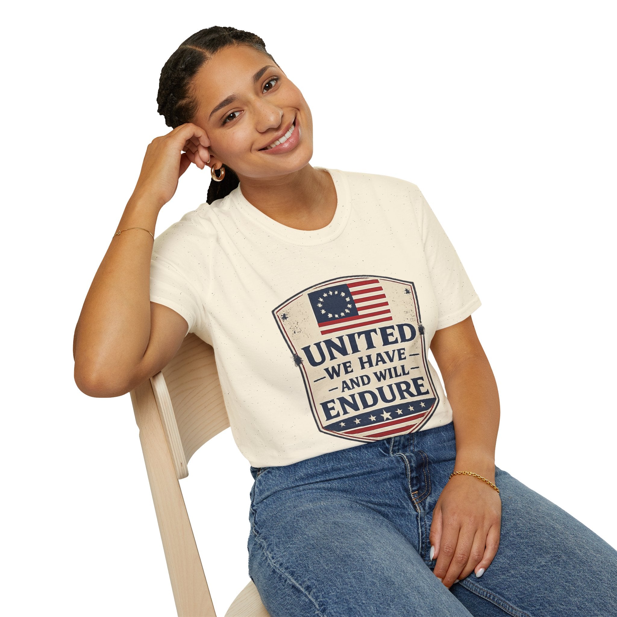 United We Have and Will Endure T-Shirt — Patriotic American Flag Tee