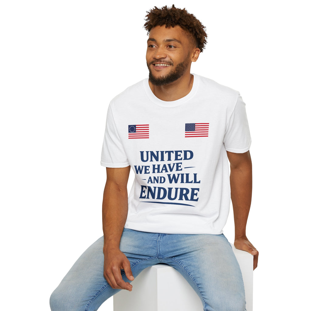 United We Have and Will Endure T-Shirt — Patriotic American Flag Tee
