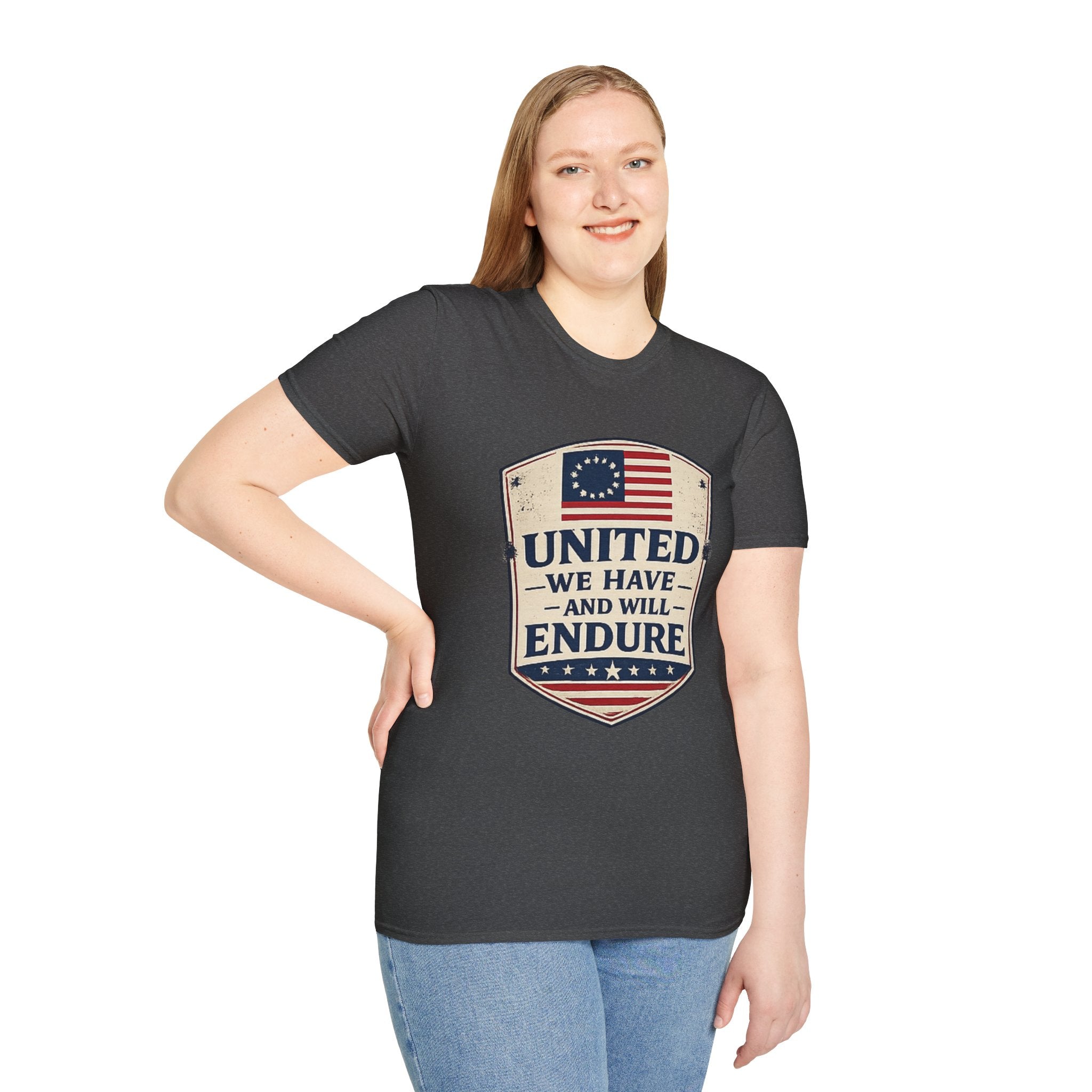 United We Have and Will Endure T-Shirt — Patriotic American Flag Tee