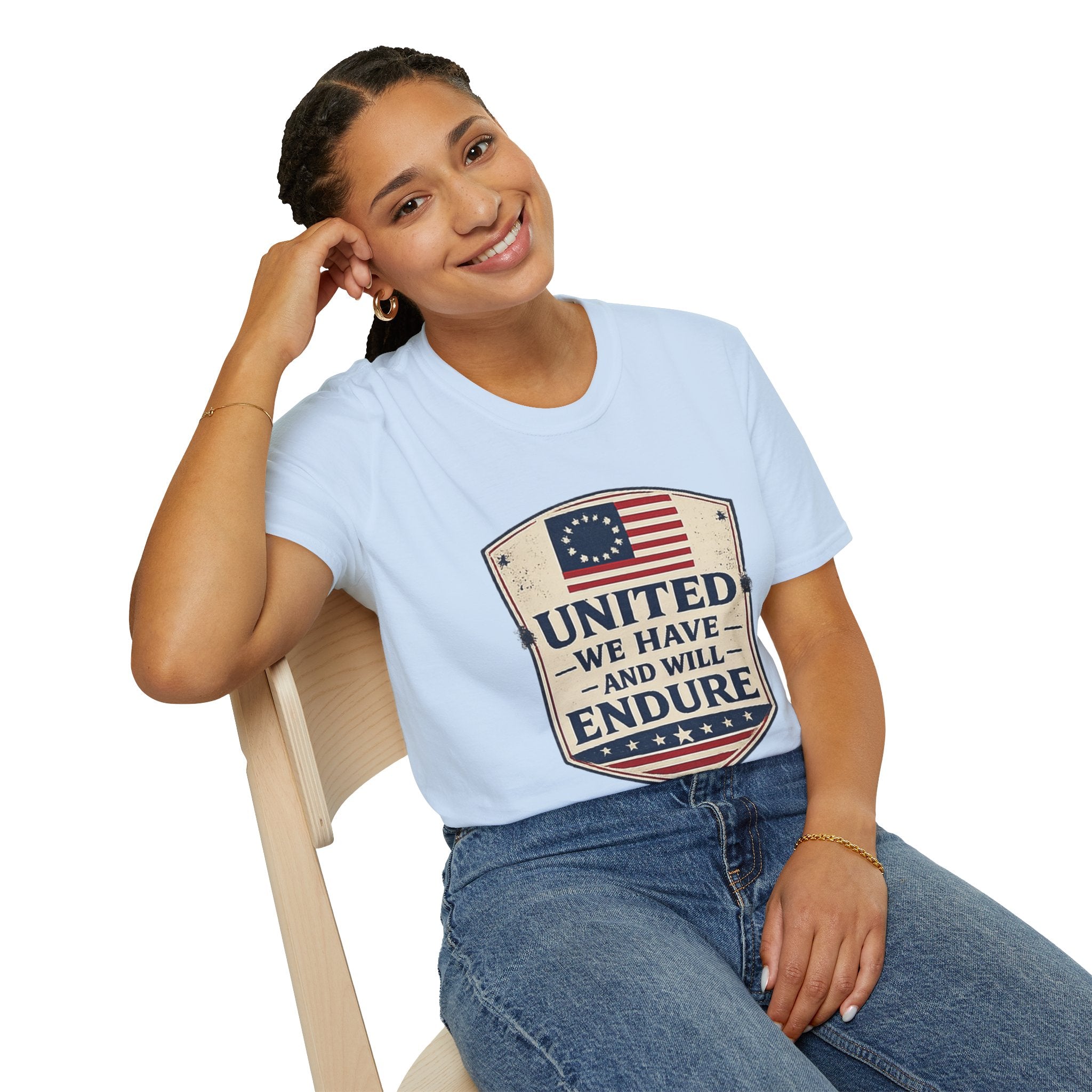 United We Have and Will Endure T-Shirt — Patriotic American Flag Tee